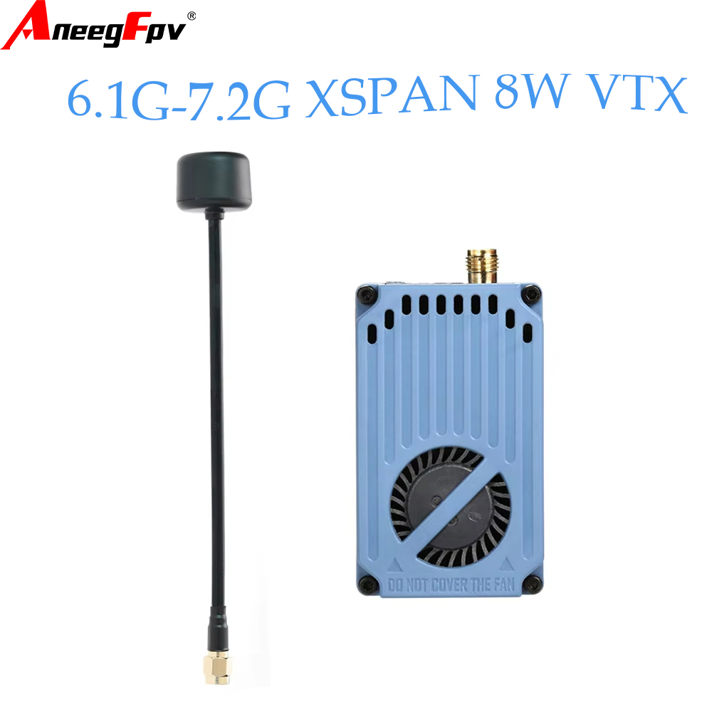 Drone Transmitter - RUSHFPV 6.1‑7.2G 8W X61728 VTX 비디오
