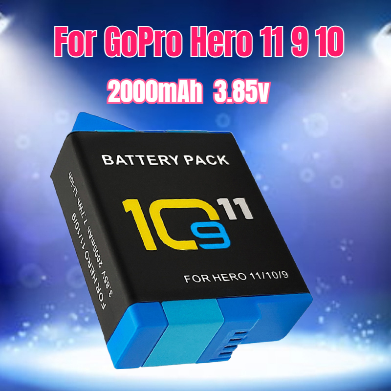 Drone Battery - 3.85V 2000mAh 배터리, 고프로 히어로 10,
