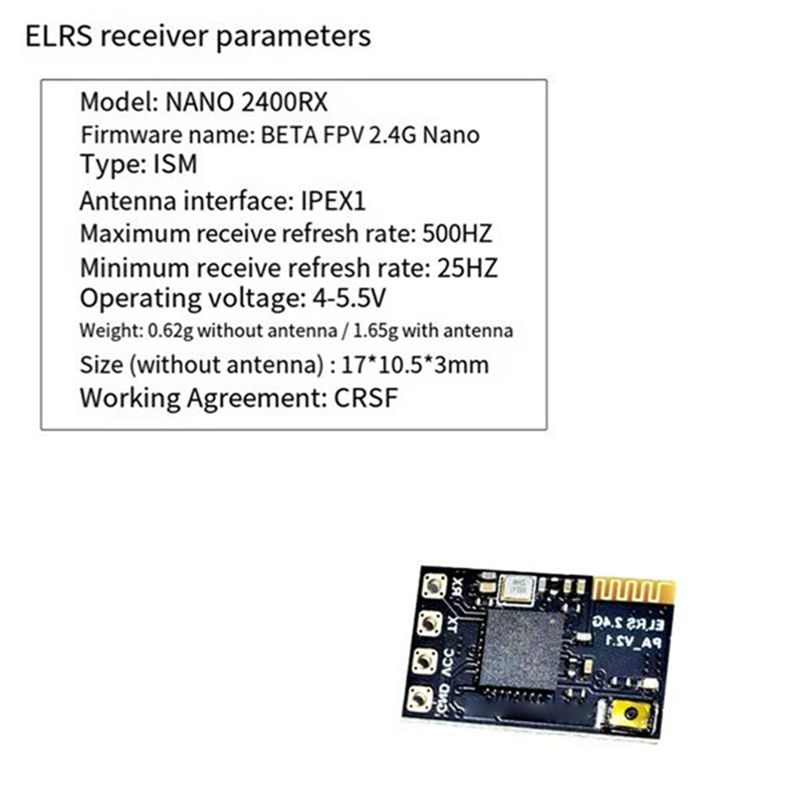 Drone Antenna - CYGJ-10PCS ELRS 2.4Ghz 수신기 나노 Expresslrs