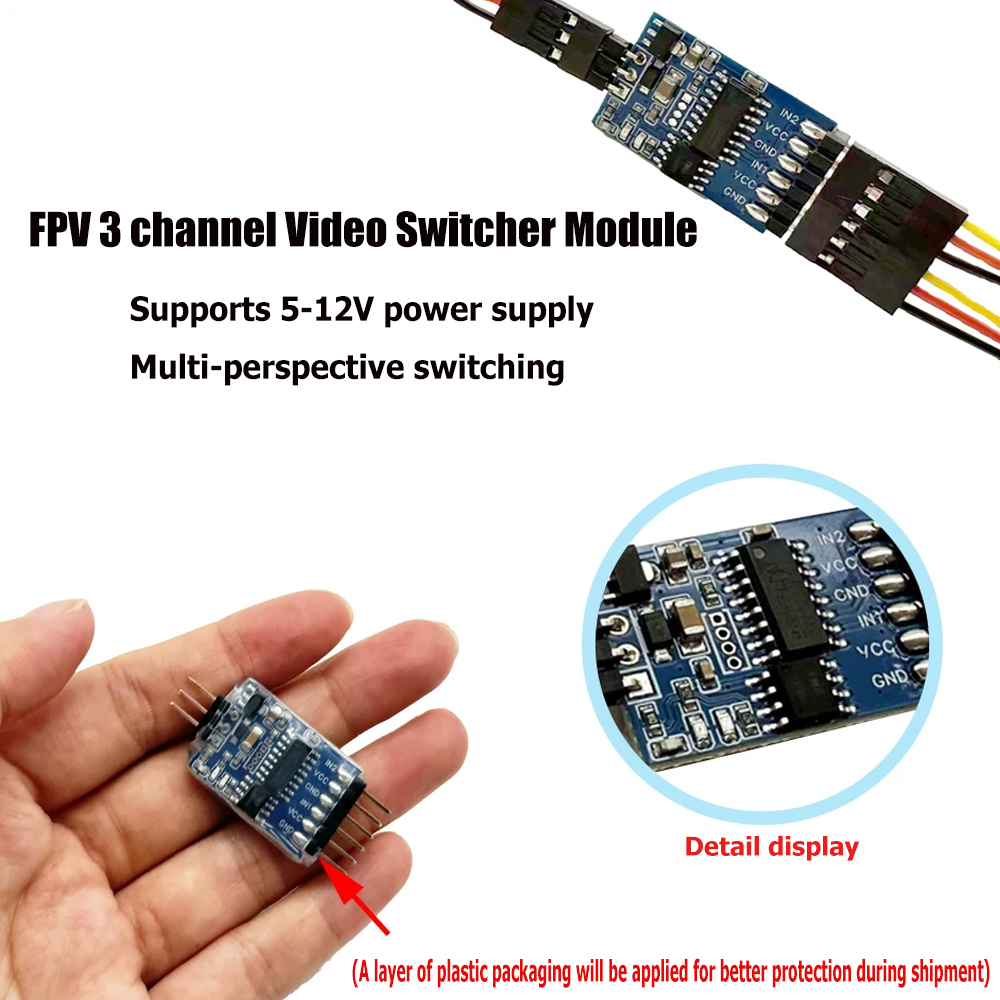 5.8G 3 채널 비디오 스위처 모듈 FPV 드론 UA - Drone Receiver 리뷰 및 가격